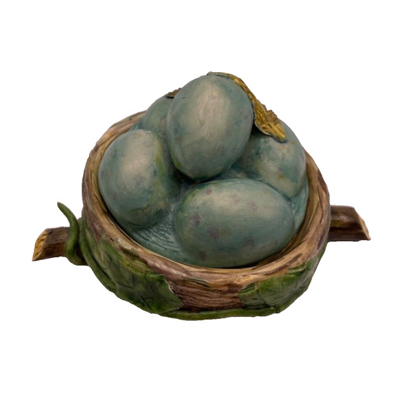 Vintage Katherine's Collection Bluebird Egg Nest Trinket Box- Pre-owned - Picture 6 of 7